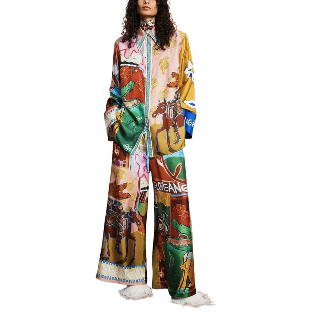 Amina Glam Womens Shirt & Pant Set